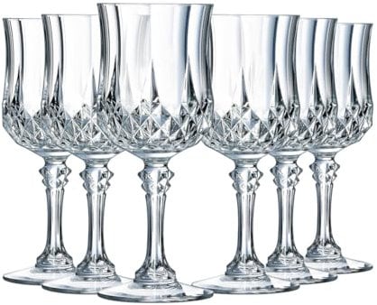 Cristal d'Arques Paris Longchamp - Weinglas 170ml - 6 Stück - aus Kwarx - verstärkte Verpackung - Glanz, Transparenz und hohe Widerstandsfähigkeit