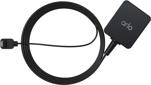Arlo Certified Accessory - Essential Outdoor 25 ft. Charging Cable for Arlo Essential, Essential Spotlight, and Essential XL Cameras, Weather Resistant, Black - VMA3701