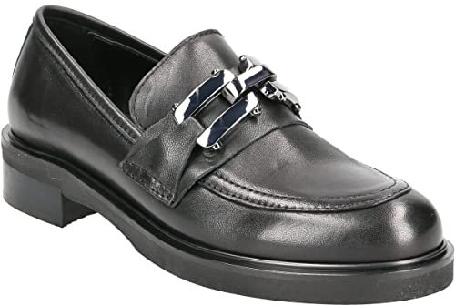 Lüke Schuhe Slipper & Mokassin CAMOMILLA, Glattleder, Schwarz, Damen EU 39