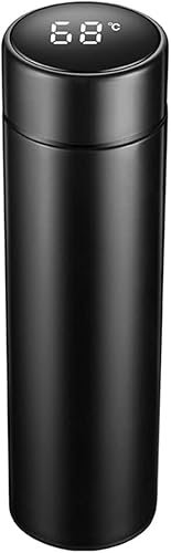 Chauffe-flacons, Bouteille Thermos Intelligente Bouteille Isotherme en Acier Inoxydable Affichage De La Température Fiole À Vide Tasse À Café Bouteilles d'eau Thermo (Couleur : Rouge)