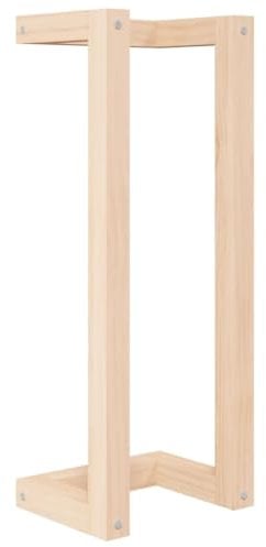 vidaXL Porte-Serviette Mural Support de Serviette Organisateur de Rangement Salle de Bain Maison Intérieur 23x18x60 cm Bois de Pin Massif
