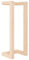 vidaXL Porte-Serviette Mural Support de Serviette Organisateur de Rangement Salle de Bain Maison Intérieur 23x18x60 cm Bois de Pin Massif