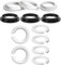 6 Stück E27 bis E14 Kunststoff Lampenschirm Ring Konverter, Reduzierring Adapter für Lampenschirm + 6 Stück E14 Schraubring für Lampenfassung, Hitzebeständige Gewinde Ring, Für Glühbirnen Installieren