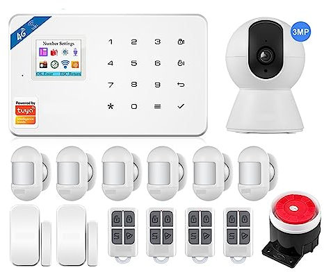 Alarm System GSM 4G WIFI Security Protection APP Smart Home Alarms Anti Theft Security Alarm System Home Package 6 Languages Zero false positive rate
