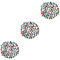 COHEALI 150 Stk Kuppelfliesen Rundes Glas Chakra-perle Ornamente Glas Flatback-cabochons Transparent Glaskuppel-cabochons Flache Hintere Perle Flache Rücken Opal Kristallglas Schmuck
