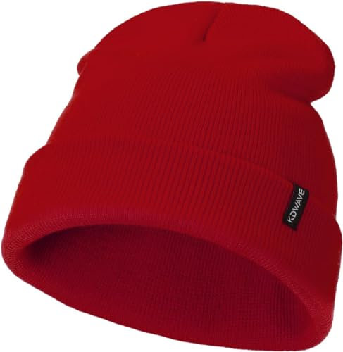 KDWAVE Basic Beanie, Klassisches Rot, Einheitsgr��e