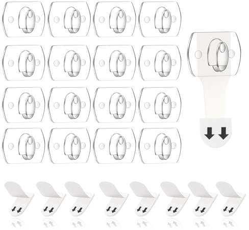 Ainiv 80 Pcs Accroche Tableau Sans Percer Crochets Adhésifs Muraux, avec 80 Bandes Adhésives, Enlèvement Sans Dommage, Décoration Suspendus pour Guirlande Lumineuse, Cadres Photo