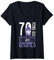 Gnome Gardening 70th Birthday Ely Garden Garden Gnome V-Neck T-Shirt