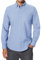 siliteelon Men's Oxford Shirt Long Sleeve Smart Casual Plain Regualr Fit Button Down Shirts with Pockt Light Blue S