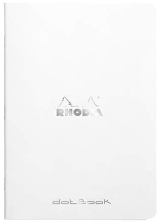 Rhodia 119200Cpack - Packung 10 Notizheft - Kladde geheftet, DIN A5 (21x14,8 cm), dot-punktkariert, 48 Blatt, 80g, Weiß, 1 Pack