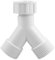 Rumyve Plastic Y Splitter,BSP Hose Y-Piece Splitter Connector,3/4 Inch Plastic Y Piece Splitter Connector Washing Machine Dish Washer