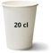 FitYo Lot de 1000 Gobelets en Carton Blanc idéale commerce, association, bar, club, restaurant - 4 tailles de disponibles (7 oz / 20 cl)