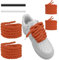 UamGlsob Cordones de Zapato de Gordos para Air Force 1, 10mm Cuerda Gruesa Redondos de Algodón Grueso para Zapatillas de Deporte, Rope Shoe Laces (Orange, 54''/140cm)