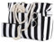 Kasgo Strandtasche XXL Familie Damen groß Wasserdichte Badetasche mit Reißverschluss Leichte Beach Bag Faltbare Shopper Tote Bag für Strand Schwimmbad Fitnessstudio Reisen Schwarzer Streifen