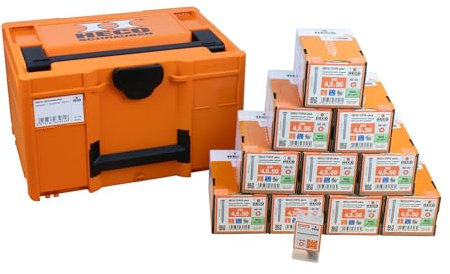 HECO Aktionskoffer Fassade 1, HT-plus Fassadenschraube A2 4,5 x 50, Langbits HD-20 70mm, in Systainer3 M237