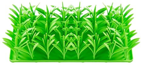 JINGLING Tappetino in silicone per erba lenta, tappetino da fiuto per cani, tappetino per erba in silicone per gatti, tappetino antiscivolo per alimenti per gatti