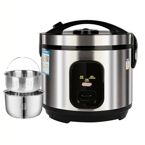 Low-sugar Rice Cooker (2-5L) Rice Soup Separated, Household Rice Cooker, 304 Stainless Steel Liner, for 1-8 People, for US/EU(5L)