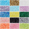 DICOSMETIC 15 Couleurs 180g Croustillant Bingsu Perles pour Slime 19050pcs Iridescent Soft Perles de Tube de Paille 3D Glitter Perles en Plastique Assortiment Croustillant Slime Microperles