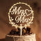 Giftota Cake Topper Hochzeit Holz Mit LED Lichterkette - Tortendeko Mr und Mrs - Hochzeitstorte Deko