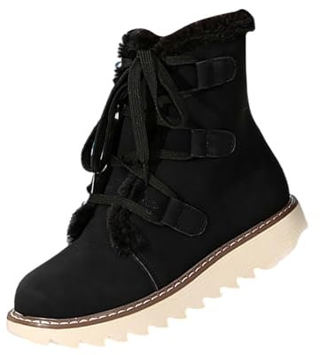 Generisch on schuhe damen sale Stiefel Damen Casual Langschaft Boots Winterschuhe Damen Flach Rutschfeste Laufsohle Stiefeletten Da sandalen sale damen tagesangebote heute