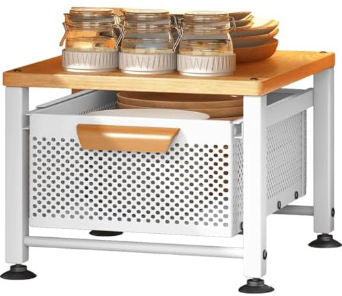 OZLMBERN Pull Out Kitchen Storage Rack No Installation Vegetable Crevice Multi-layer Storage Rack