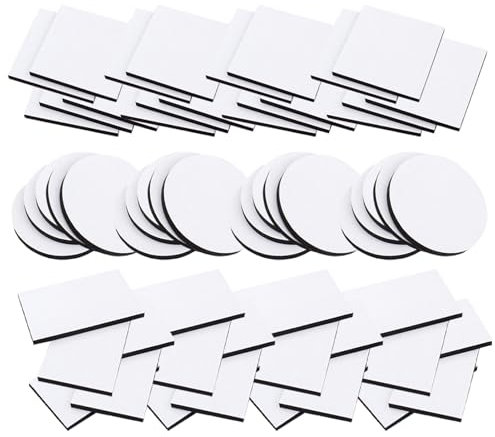 LIBAIDZ 60pcs Klebepads Doppelseitig Extra Stark,Klebeband Doppelseitig,Schaumstoff Klebepads,Schaumstoff Pads,Rund/Rechteckig/Quadratisch