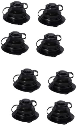 EXAOMBLE 8stücke PVC Ventil Adapter Für Luftpumpen Anti-leck Inflationsschlauch Für Aufblasbare Boote Kajaks Kanus Pools Und Gummibooten Schwarz