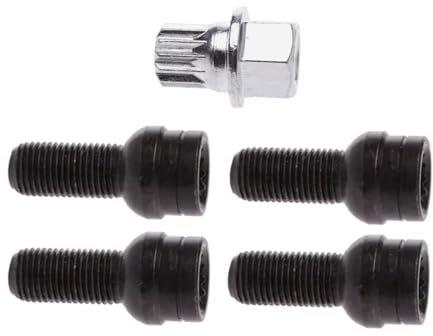 TONMHXA Radmuttern 5-teiliges Autoschrauben-Set, Reifenmutter, Markante Blende, Radschraube, Radsicherungsmutter, Schraube, Autoreifenmutter, Radbolzen OEM: 8D0601139F