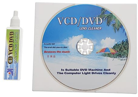 DIYEAH Reinigungsset Für Cd Und DVD-Player Mit Reinigungs-cd Tuch Und Luftgebläse Für Effiziente Wartung Kompatibel Mit Vcd Und DVD-playern Aus Robusten Pc Materialien