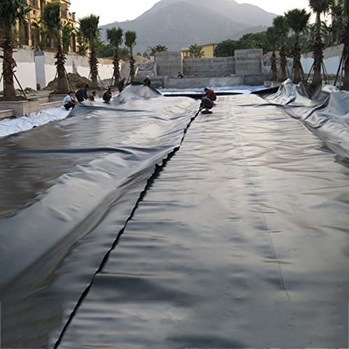 Langlebige HDPE flexible Teichfolie für Fischteiche, Bachläufe, Springbrunnen und Wassergärten – 1 x 50 m, 35S elastische Wassergartenfolie, robuste, wasserdichte Lösung