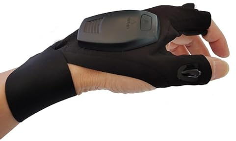 Othmro Gifts for Men, LED Gloves with Lights for Fishing, Dad Present for Him, Birthday Gadgets, Mens Gifts for Christmas Stocking Fillers for Men