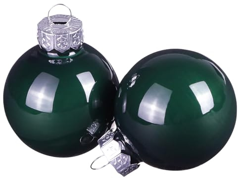 Floristik24 Grüne Mini Weihnachtskugeln Glas 3cm 22 St Christbaumschmuck