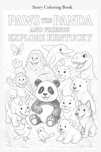 Paws the Panda and Friends Explore Kentucky Coloring Book