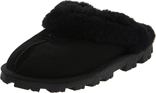 UGG Women's Coquette Slipper, Black, 06