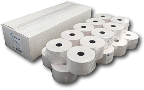 EPOSGEAR® (20 Rolls) 44mm x 80mm 44x80 Single Ply Non-Thermal Paper Till Cash Register Machine Receipt Printer Rolls