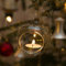 Beleuchtung für Christbäume Windlichter aus Glas 3 Stück 8cm mundgeblasen handgeformt Lauschaer Glas das Original