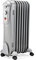 Schallen 1500W 7 Fin Portable Electric Slim Oil Filled Radiator Heater with Adjustable Temperature Thermostat, 3 Heat Settings & Safety Cut Off | 1.5Kw GREY