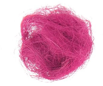 Deko AS GmbH Sisalgras Dekogras Ostergras Bastelbedarf Sisalfaser Osternester Osterkörbe Frühlingsdeko - pink-rosa - 25 g im Beutel - 1 VE = 5 Beutel - 70842 (softpink/rosa)