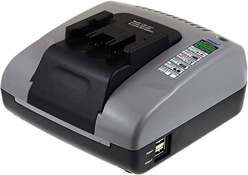 Powery® Chargeur de batterie Powery avec USB pour perceuse visseuse à percussion Hilti UH 240-A