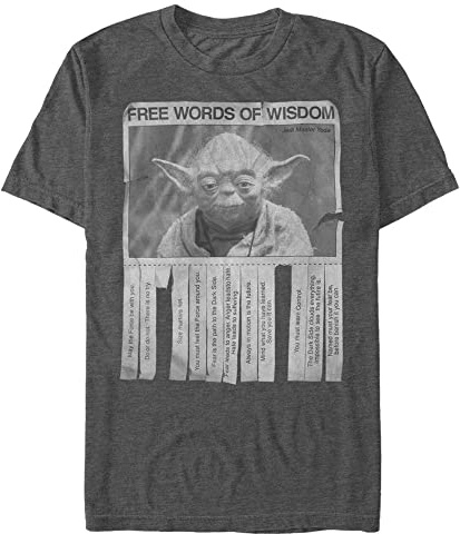 STAR WARS Unisex's 13strw066e T-Shirt, Charcoal Heather, Medium