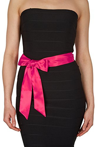 BlackButterfly Mariage Noeud Papillon Demoiselle d'honneur de Bal Ceinture de Satin (Rose vif, 5W / 250L)