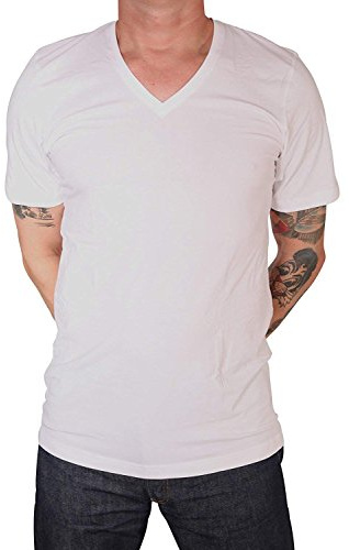 Marvelis Herren T-Shirt Rundhals T-Shirt Body-Fit,Jersey