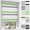 BelleMax Doppelrollo Klemmfix ohne Bohren & mit Bohren, 80x150cm(BxH), Weiß Grau Grün, Duo Rollo, Sonnenschutz lichtdurchlässig Blickdicht, Klemmrollo Fensterrollo, Rollos für Fenster und Tür