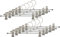 MAWA Kleiderbügel mit Clips, Set aus 10 platzsparenden Bügeln mit rutschfesten Clips, perfekt für Hosen und Röcke, mit 360° drehbarem Haken, 30cm, Silber