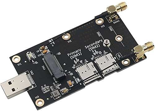 NGFF (M.2) a USB 3.0 Adattatore con Dual Nano SIM Slot per Modulo 3G/4G/5G