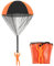 Fallschirm Spielzeug Soldaten Handwurf Armee Männer Spielzeug Fallschirm Handwurf Spielzeug Verwicklungsfreies Outdoor Fliegendes Spielzeug für Jungen und Mädchen (Orange Schwarz)