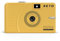RETO Ultra Wide and Slim 35mm Reusable Daylight Film Camera - 22mm Wide Lens, Focus Free, Light Weight, Easy to Use (Muddy Yellow)