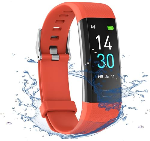 Septoui Montre Connectée Femme Homme, Montre Sport Podomètre Fitness Tracker d'Activité Sommeil Fréquence Cardiaque Tension Artérielle SpO2 Calories Smartwatch IP68 Etanche Bracelet Connecté