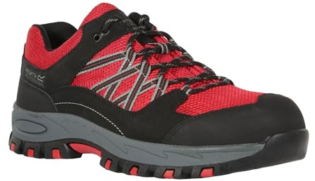 Regatta Professional Mens Sandstone Low Safety Boots, Red Black, 9 UK