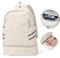 SZLX Sportrucksack für Frauen mit Schuhfach und Nasstasche Faltbarer Handgepäckrucksack Großer Reise-Laptop-Rucksack Wasserdichter Freizeitrucksack Sportrucksack Sporttasche für Schwimmen Yoga Beige